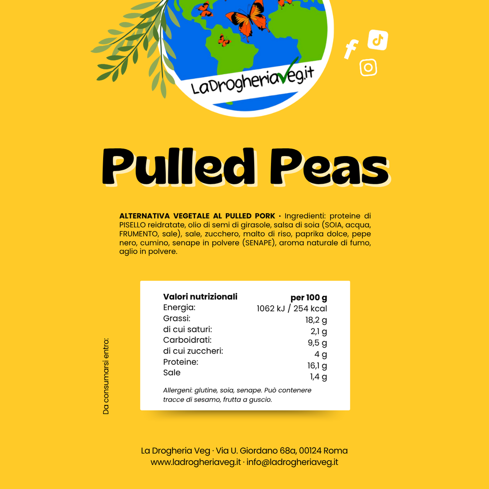 Straccetti vegetali di pisello Pulled Peas